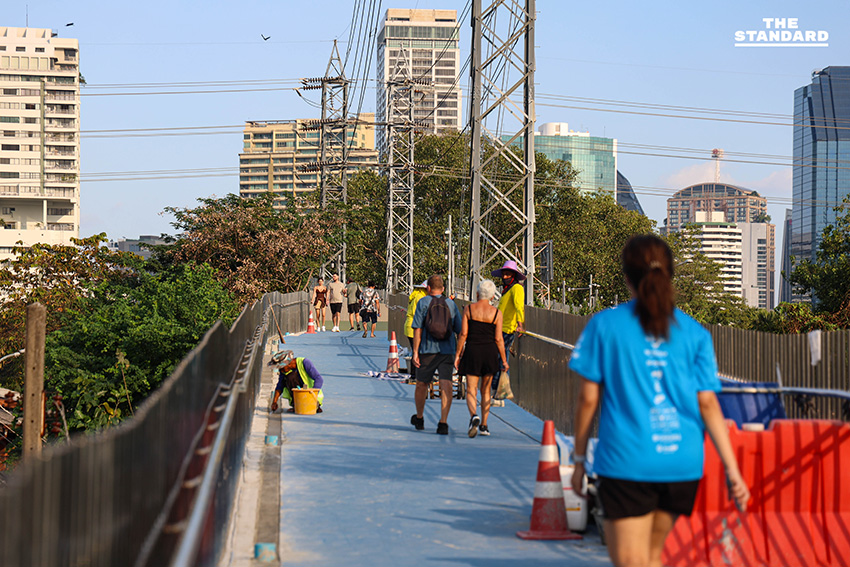 เปิดทดลองใช้ ‘ สะพานเขียว’ เชื่อม สวนลุม-สวนเบญจกิติ ระหว่างปรับปรุงโฉมใหม่ 6