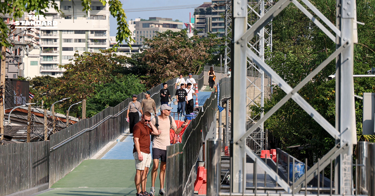 เปิดทดลองใช้ ‘ สะพานเขียว’ เชื่อม สวนลุม-สวนเบญจกิติ ระหว่างปรับปรุงโฉมใหม่