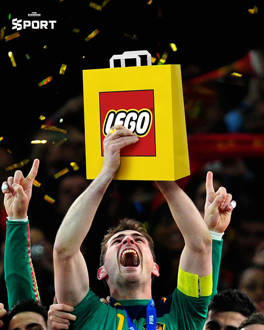 LEGO จะทำถ้วยบอลโลก? หลังปล่อยภาพ 4 ตำนานลูกหนังถือถุง LEGO 1
