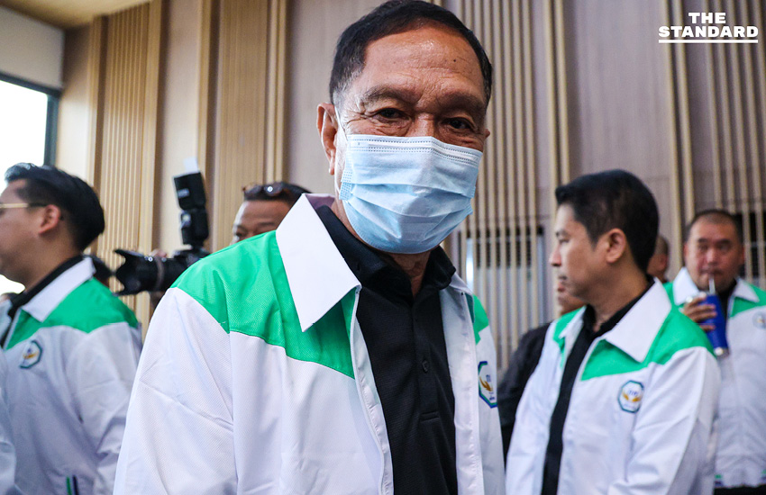 นฤมลต้อนรับ ‘กลุ่มเพื่อนเฉลิมชัย’ กว่า 10 คน สวมเสื้อพรรคกล้าธรรม 7