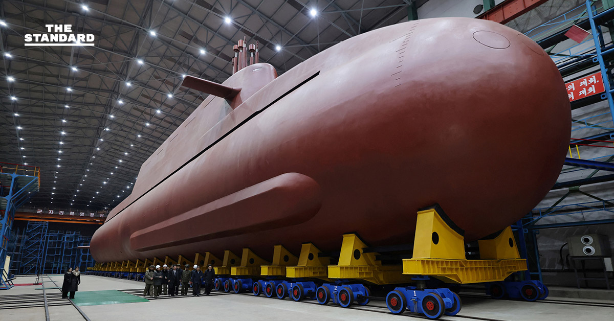 เกาหลีเหนือเปิดตัวเรือดำน้ำพลังนิวเคลียร์ลำแรก พร้อมส่งสัญญาณพัฒนาขีปนาวุธต่อเนื่องภายใต้แผน 5 ปี