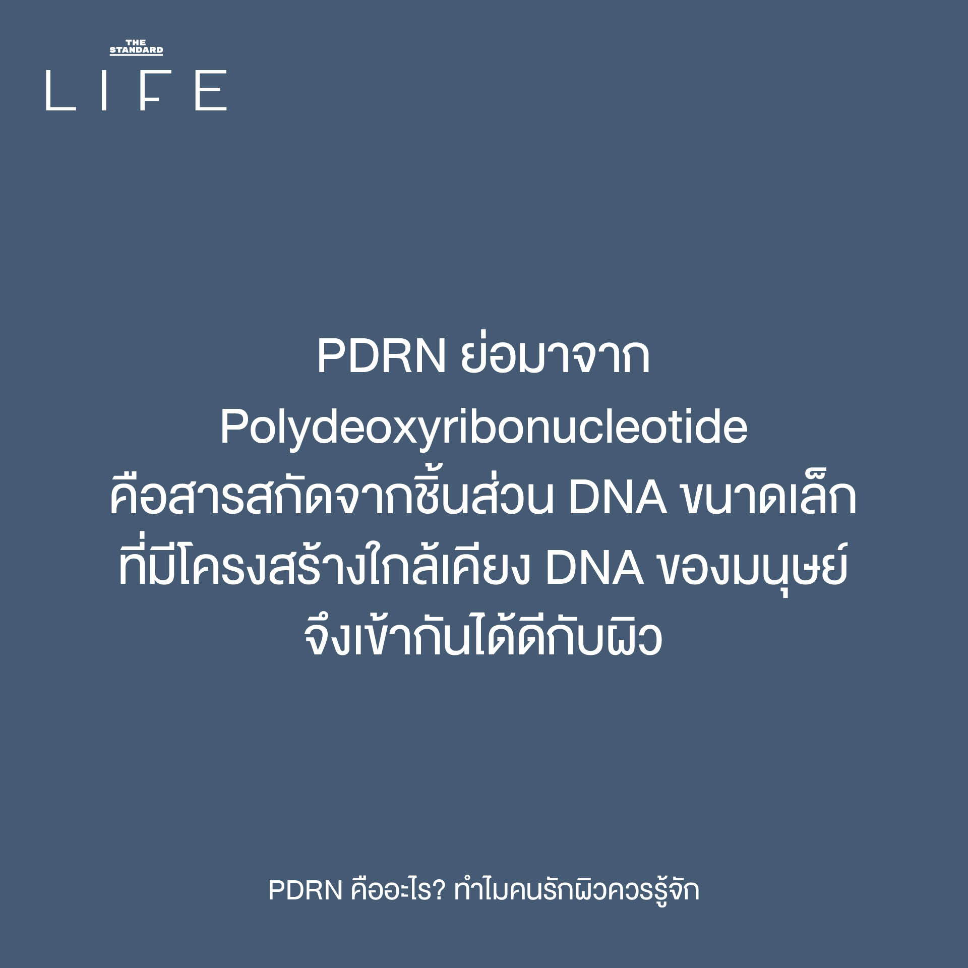 The original headline already adheres to the specified spacing rule (add a space before proper nouns that follow a verb). Heres why: 1. **PDRN คืออะไร?** * PDRN is a proper noun, but it *precedes* the verb คือ (is). The rule requires the proper noun to *follow* a verb. * อะไร (what) is not a proper noun. 2. **ทำไมคนรักผิวควรรู้จัก** * ทำไม (why) is not a verb. * คนรักผิว (people who love skin) is a common noun phrase, not a proper noun (like a specific name or brand). * ควร (should) is a verb, but it is not followed by a proper noun. * รู้จัก (know) is a verb. While PDRN is the implied object, it is not explicitly present in the text following รู้จัก. The rule states add a space *before proper nouns that follow* a verb, and since the proper noun PDRN is not *after* รู้จัก in the written text, no space is added here. Therefore, the reformatting based on the *strict application of the provided rule* results in no changes to the headline. **Original Headline (already adheres to the rule):** PDRN คืออะไร? ทำไมคนรักผิวควรรู้จัก 1