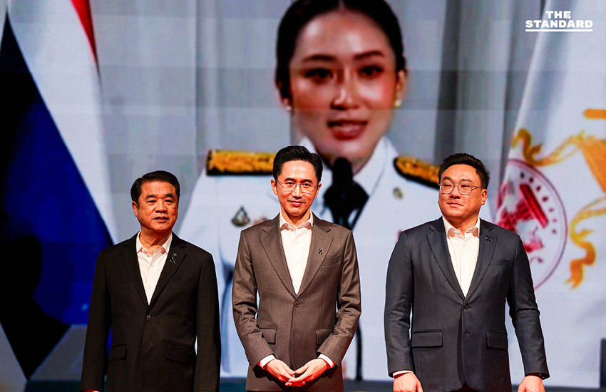 เพื่อไทยเปิดตัว 3 แคนดิเดตนายกฯ ยศชนัน-สุริยะ-จุลพันธ์ พร้อมนโยบายล็อตแรก สู้ศึกเลือกตั้ง 69 หวังยกเครื่องประเทศไทย 1