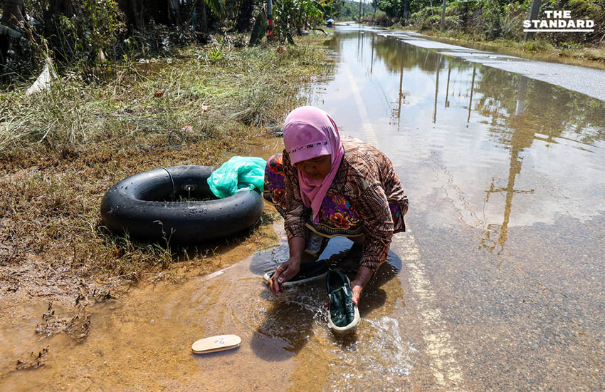 สำรวจ อ.เทพา จ.สงขลา น้ำท่วมก่อน แต่ลดทีหลัง 5