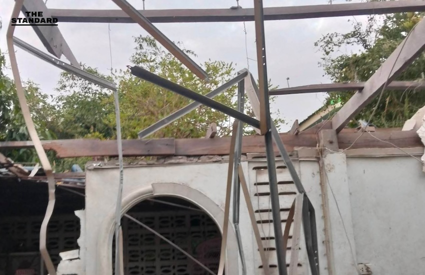 กองทัพบกประณามกัมพูชาใช้อาวุธข้ามแดน บ้านเรือนประชาชนเสียหาย 2 หลัง 6