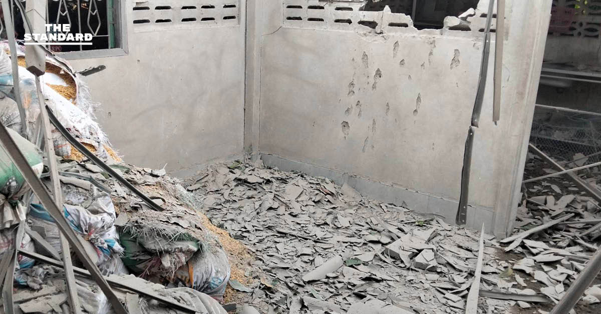 กองทัพบกประณามกัมพูชาใช้อาวุธข้ามแดน บ้านเรือนประชาชนเสียหาย 2 หลัง