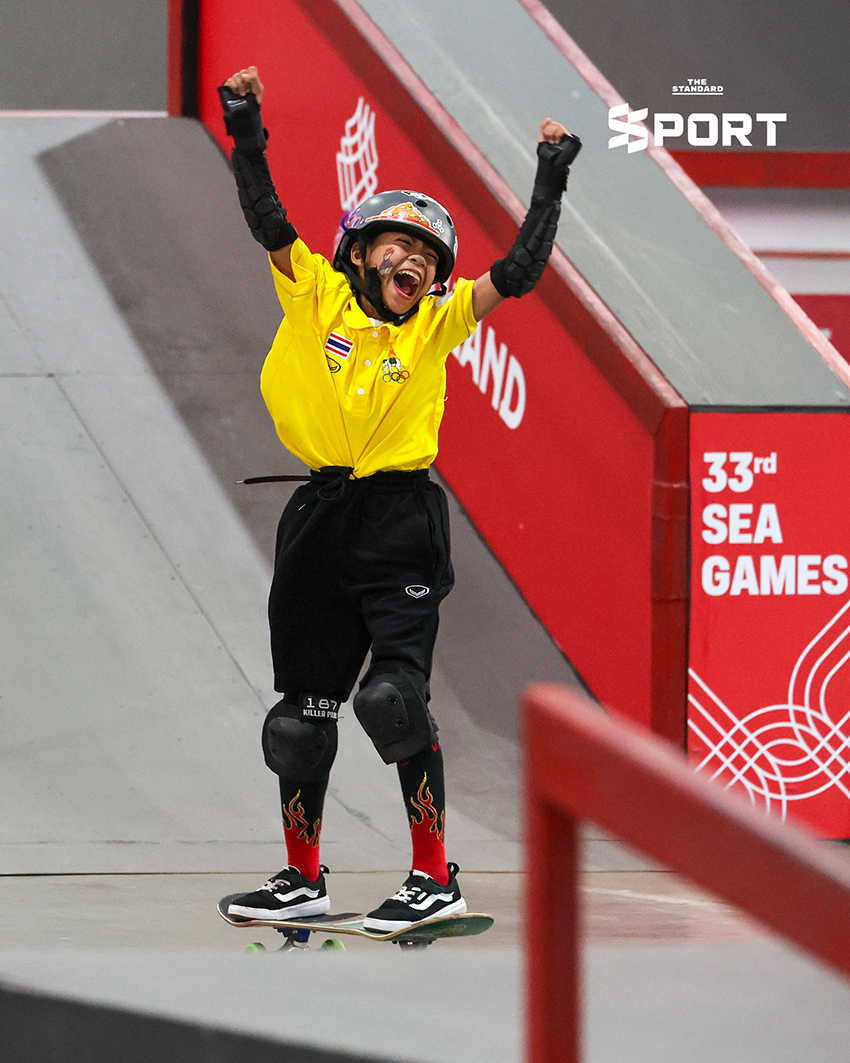 ‘น้องมินิ’ สาวน้อยวัย 10 ปี สร้างปรากฏการณ์ คว้าเหรียญทองสเก็ตบอร์ดซีเกมส์ 2025 1