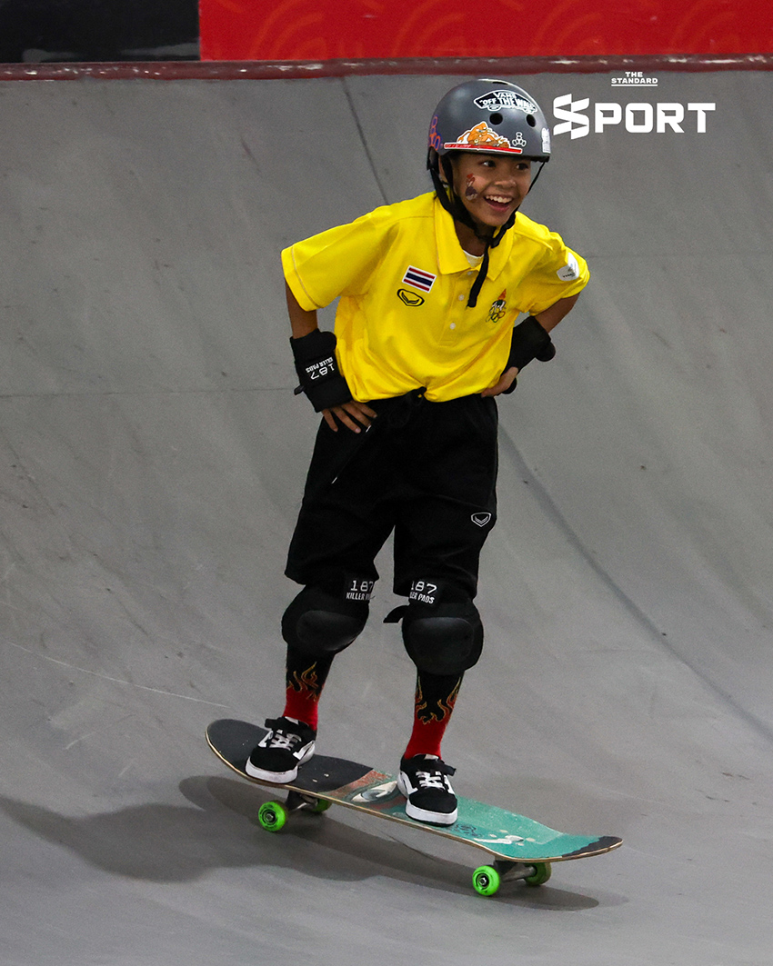 ‘น้องมินิ’ สาวน้อยวัย 10 ปี สร้างปรากฏการณ์ คว้าเหรียญทองสเก็ตบอร์ดซีเกมส์ 2025 4