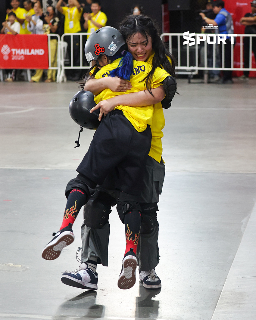 ‘น้องมินิ’ สาวน้อยวัย 10 ปี สร้างปรากฏการณ์ คว้าเหรียญทองสเก็ตบอร์ดซีเกมส์ 2025 7