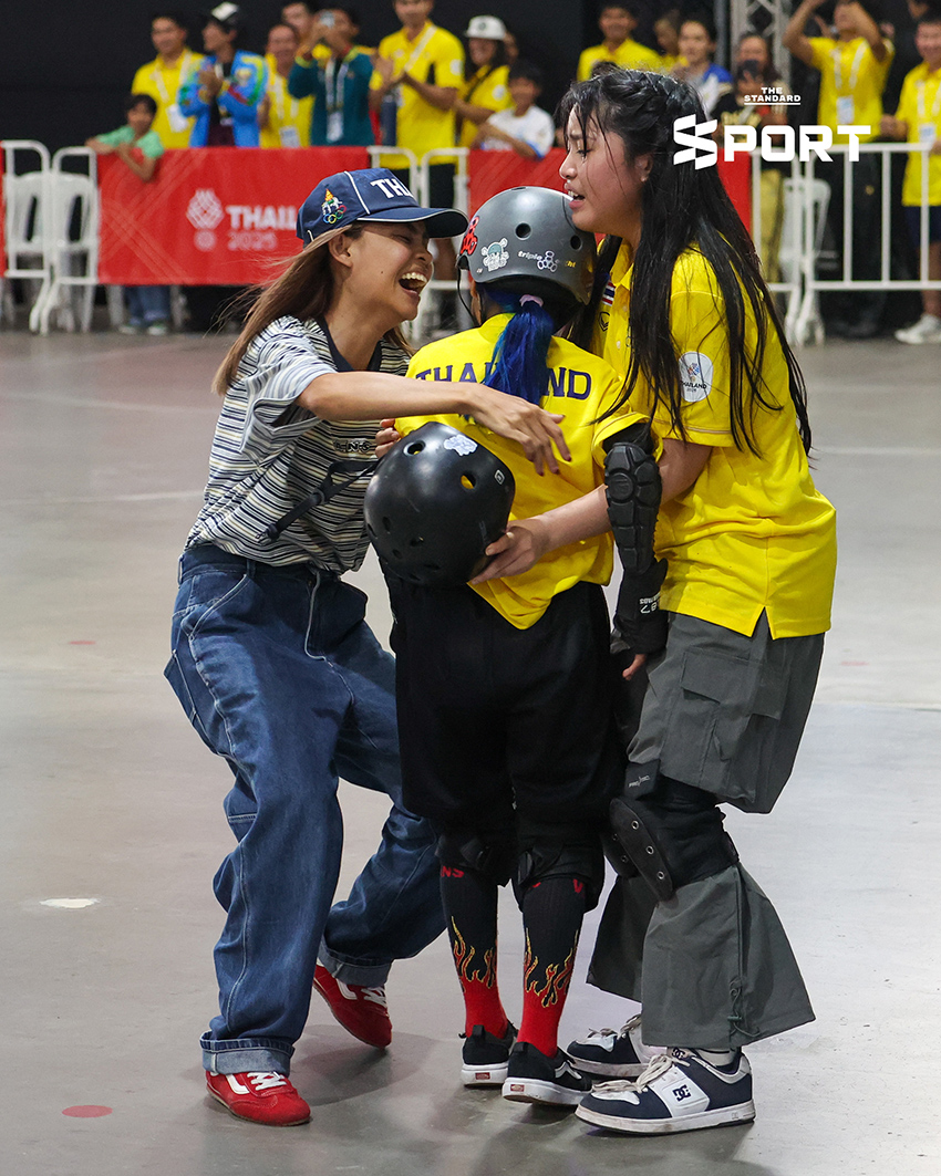 ‘น้องมินิ’ สาวน้อยวัย 10 ปี สร้างปรากฏการณ์ คว้าเหรียญทองสเก็ตบอร์ดซีเกมส์ 2025 8