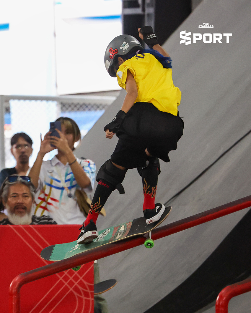 ‘น้องมินิ’ สาวน้อยวัย 10 ปี สร้างปรากฏการณ์ คว้าเหรียญทองสเก็ตบอร์ดซีเกมส์ 2025 9