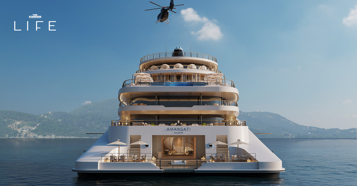 Amangati เรือยอชต์หรูลำแรกของ Aman เตรียมล่องทะเลเมดิเตอร์เรเนียน
