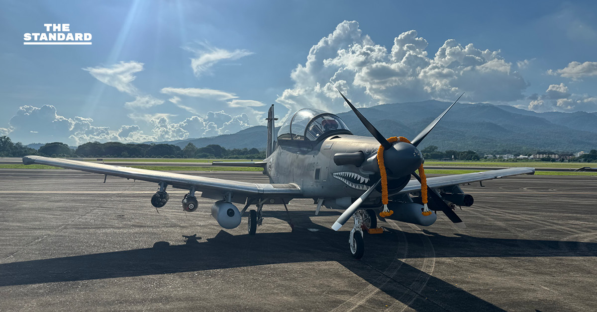 เครื่องบินโจมตีและฝึกแบบ AT-6TH ของกองทัพอากาศไทย บรรทุกอาวุธและติดตั้งระบบทันสมัย ที่ประสบอุบัติเหตุตกในจังหวัดเชียงใหม่