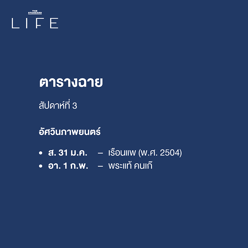 Based on the Khaosod/Thairath spacing rule which dictates adding a space before proper nouns that *follow a verb*, there are no instances in this particular headline where this rule applies. * The proper noun ‘กรุงเทพกลางแปลง ครั้งที่ 4’ is preceded by the preposition กับ (with), not a verb. * The proper noun มกราคม (January) is preceded by the common noun เดือน (month), not a verb. Therefore, the reformatted headline remains the same as the original: **ชวนปูเสื่อดูหนัง ฟังเพลงชิลๆ กับ ‘กรุงเทพกลางแปลง ครั้งที่ 4’ ตลอดเดือนมกราคม** 3