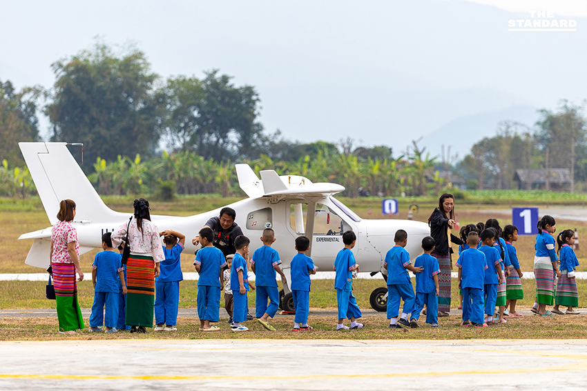 ภาพบรรยากาศงาน Chiang Mai International Airshow Festival 2026 ณ สนามบินเล็กเชียงใหม่แอร์สปอร์ต แสดงเครื่องบินเล็กหลายลำจอดโชว์ 3