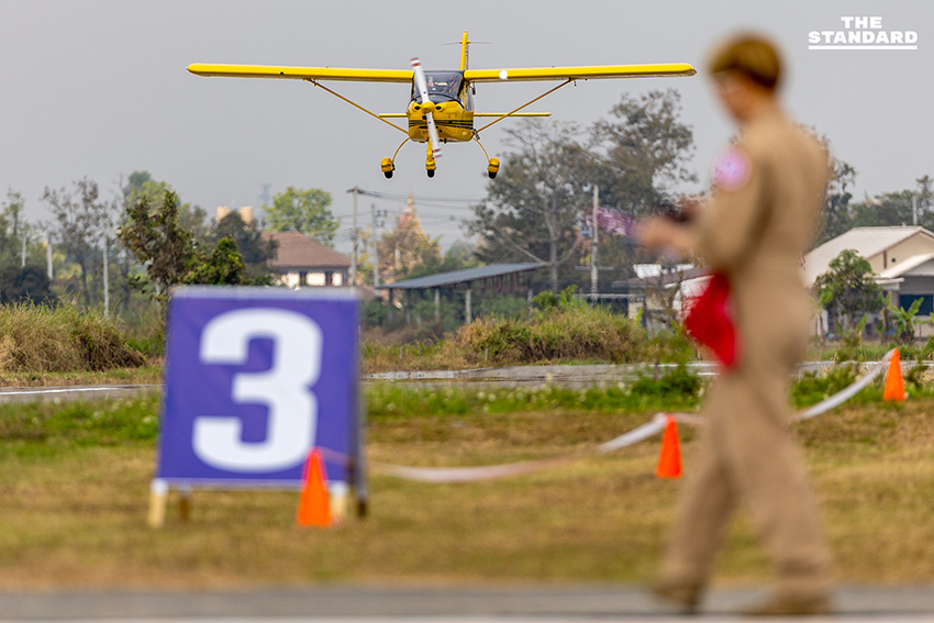 ภาพบรรยากาศงาน Chiang Mai International Airshow Festival 2026 ณ สนามบินเล็กเชียงใหม่แอร์สปอร์ต แสดงเครื่องบินเล็กหลายลำจอดโชว์ 5
