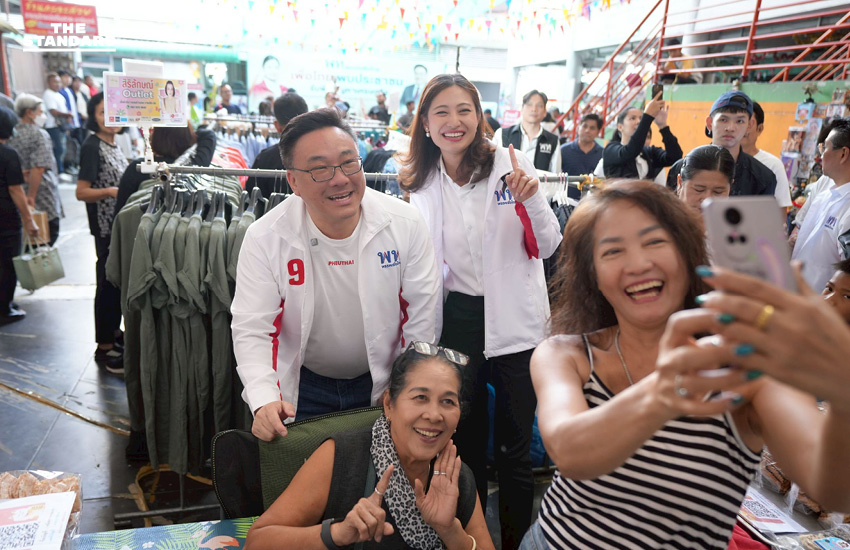 จุลพันธ์ ยกทีมเพื่อไทยช่วย ‘ขวัญจิรา’ หาเสียงมีนบุรี ชูนโยบายเอไอแก้รถติด ดันรถไฟฟ้า 20 บาทตลอดสาย 4