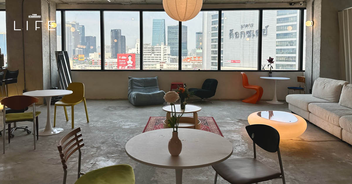 บรรยากาศภายในร้าน City Cup คาเฟ่บนตึกสูงพร้อมวิวเมืองย่านคลองเตย