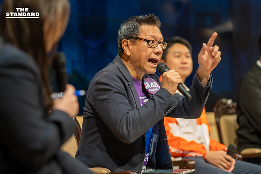 Based on the specific rule provided (add a space before proper nouns that follow a verb), there are no instances in this headline where a proper noun immediately follows a verb. * The verb จัด is followed by เวทีดีเบต (a common noun phrase). * The verb เปิด is followed by มุมมอง (a common noun). * มช. is a proper noun, but it precedes the verb จัด. * ‘ทางเลือกนโยบายเศรษฐกิจ’ is a proper noun (a title), but it follows เวทีดีเบต, not directly the verb จัด. Therefore, strictly applying the given rule, the headline remains unchanged: **เศรษฐศาสตร์ มช. จัดเวทีดีเบต ‘ทางเลือกนโยบายเศรษฐกิจ’ เปิดมุมมองพรรคต่อภาษี-สวัสดิการ** 5