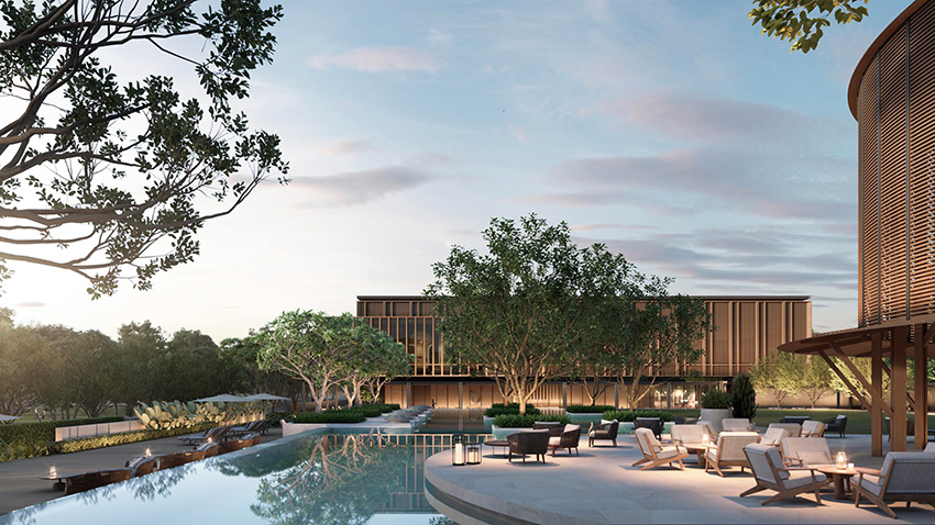 ภาพจำลองอาคาร Eden Country Club คันทรีคลับแห่งใหม่ที่ออกแบบคล้ายรีสอร์ต ล้อมรอบด้วยธรรมชาติ พร้อมสิ่งอำนวยความสะดวกด้านกีฬาและสุขภาพครบวงจร 3