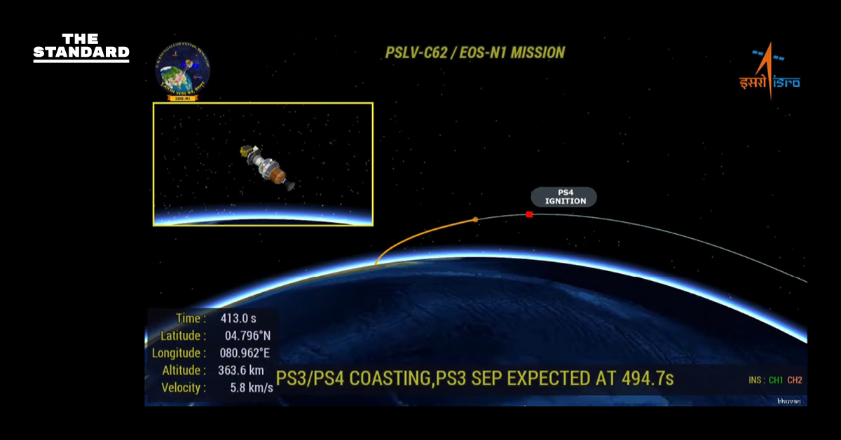 GISTDA แจงภารกิจปล่อย ‘THEOS-2A’ พบความผิดปกติช่วงท้ายจรวด PSLV