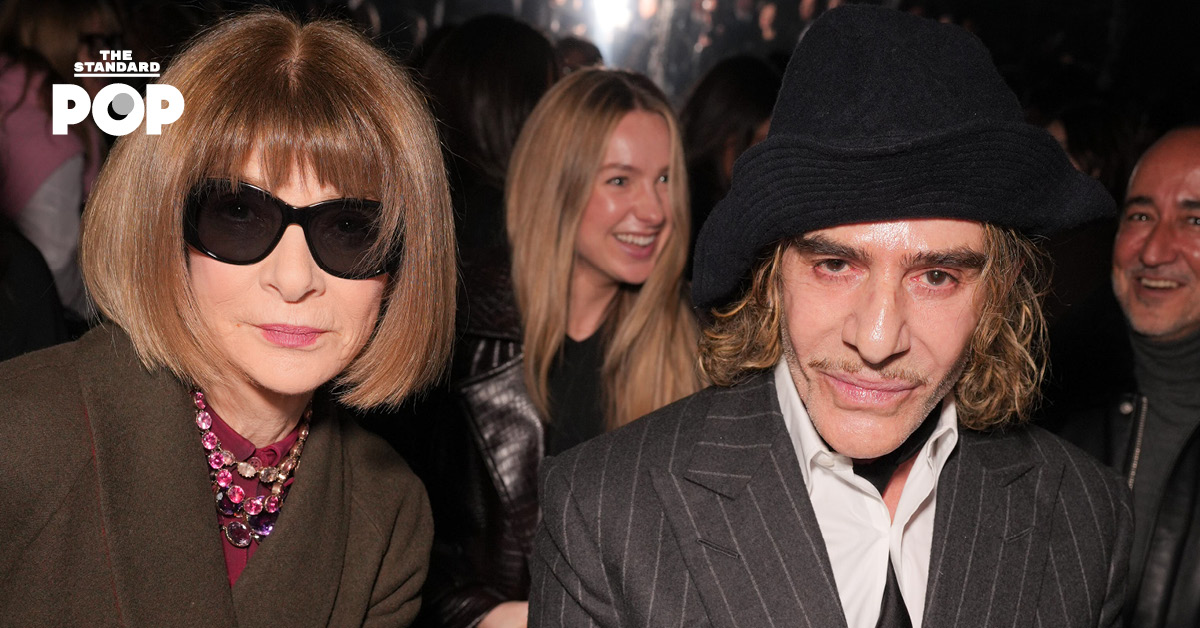 John Galliano นั่งชมแฟชั่นโชว์ Dior Couture Spring/Summer 2026 เคียงข้าง Anna Wintour