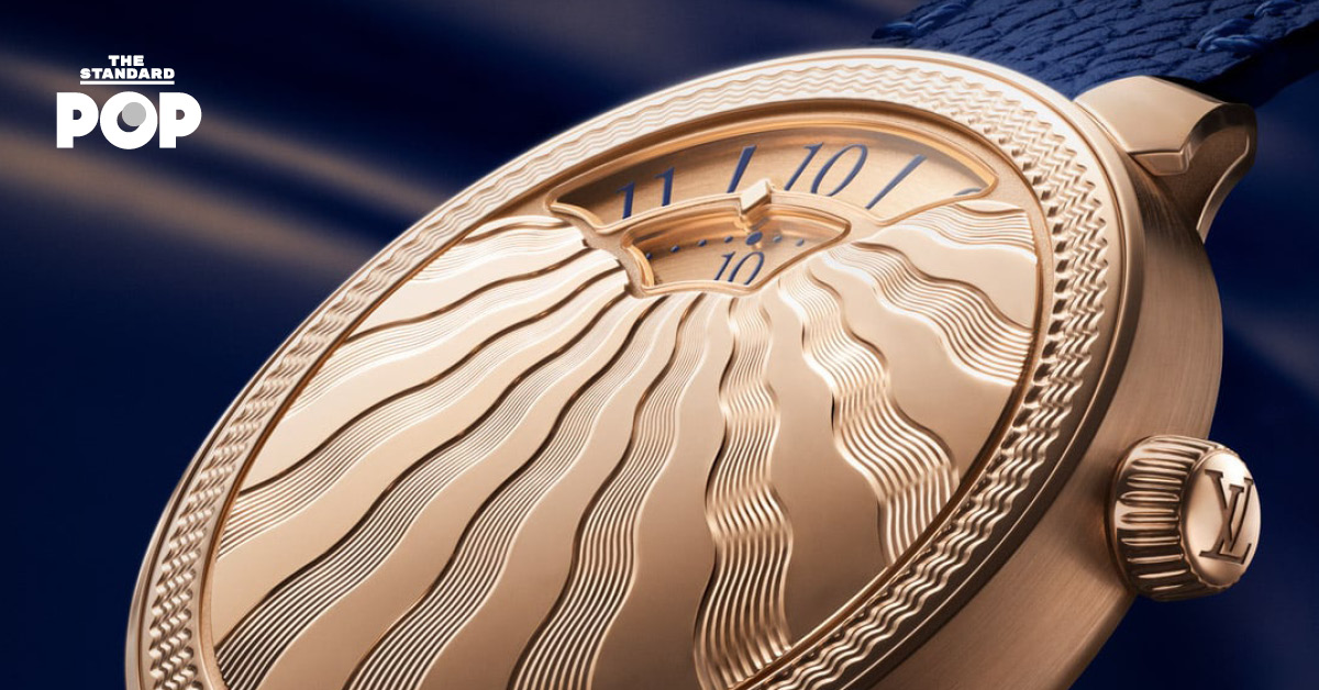 นาฬิกา Louis Vuitton รุ่น Tambour Convergence Guilloché ตัวเรือนโรสโกลด์โดดเด่นด้วยลายคลื่นกิโยเช่สุดประณีต