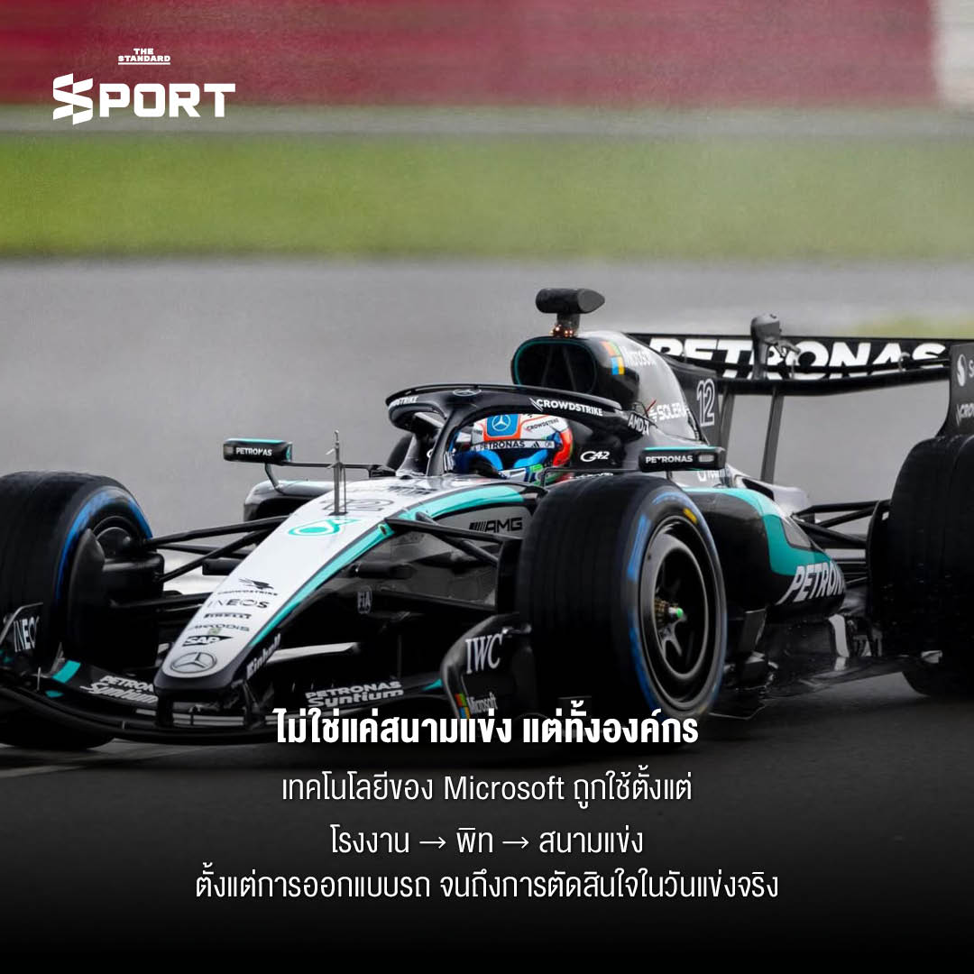ภาพการผนึกกำลังระหว่าง Microsoft และ Mercedes F1 เพื่อยกระดับประสิทธิภาพด้วยเทคโนโลยีสู่ชัยชนะ 7