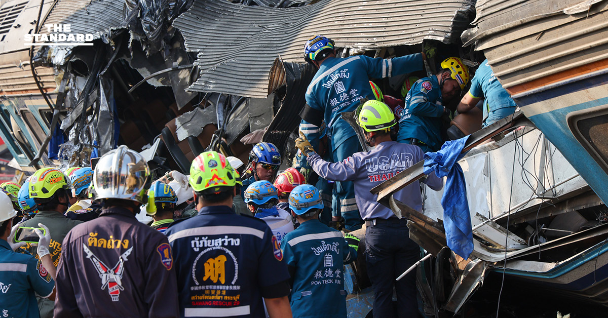 รมว.ยุติธรรม ลงพื้นที่ โคราช ติดตามการเยียวยาเหตุเครนถล่มทับรถไฟโดยสาร สั่งจ่ายเงินช่วยเหลือครอบครัวผู้เสียชีวิตภายใน 24 ชม.