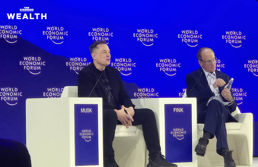 Elon Musk กล่าวสุนทรพจน์บนเวที World Economic Forum ที่เมืองดาวอส พร้อมฉายภาพการผลิตชิป AI ที่เติบโตเร็วกว่าพลังงาน 1