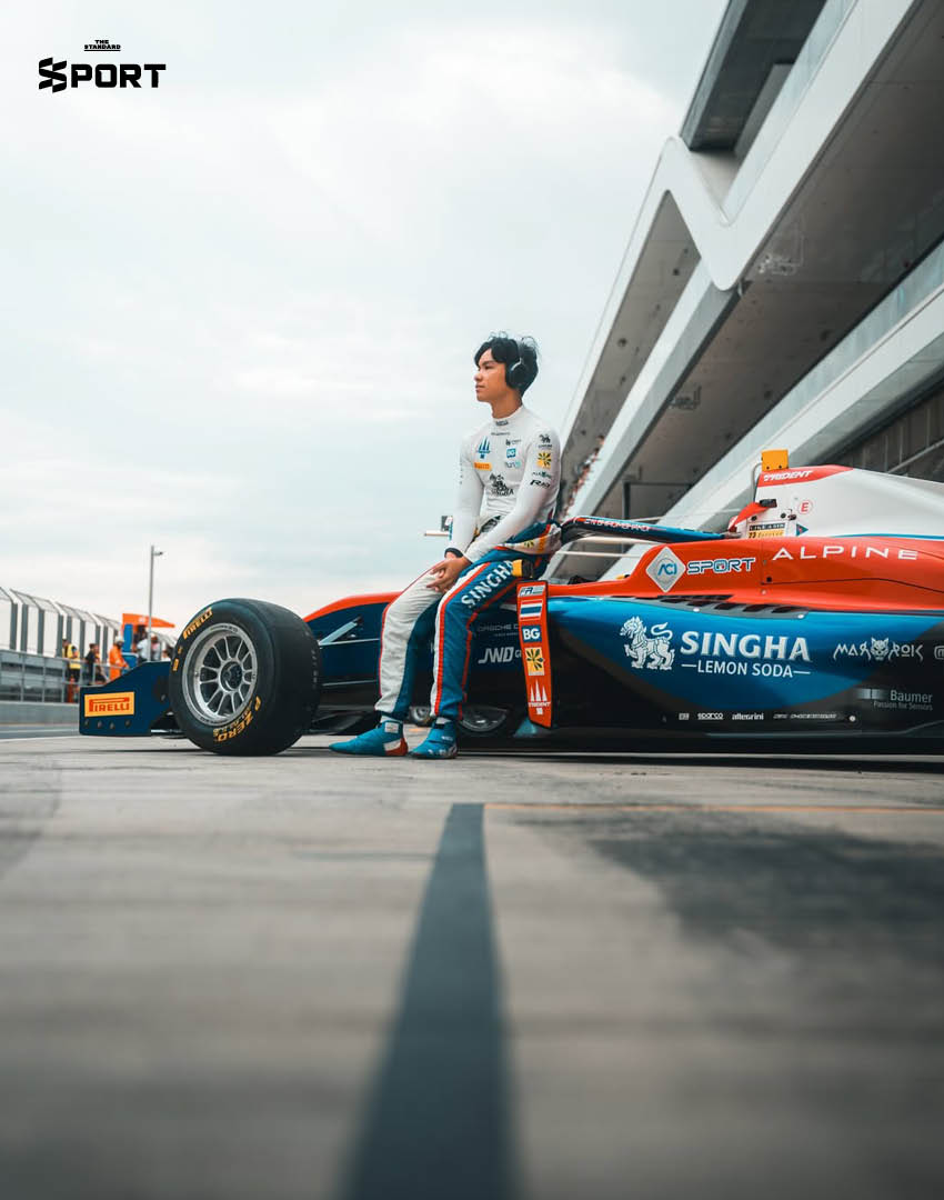 เจม-นันทวุฒิ ภิรมย์ภักดี นักแข่งรถชาวไทยในรายการ FIA Formula 3 1