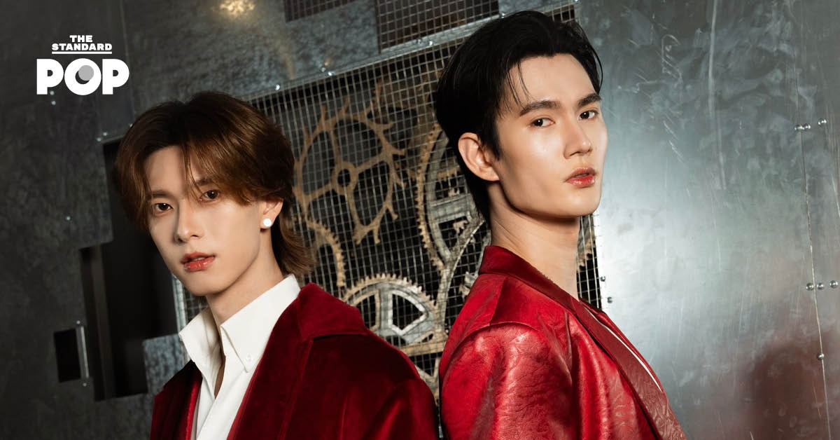 พูห์ กฤติน และ พาเวล นเรศ นักแสดงนำจากซีรีส์ The Grim Lover รัก ลืม ตาย ในงานเปิดตัว