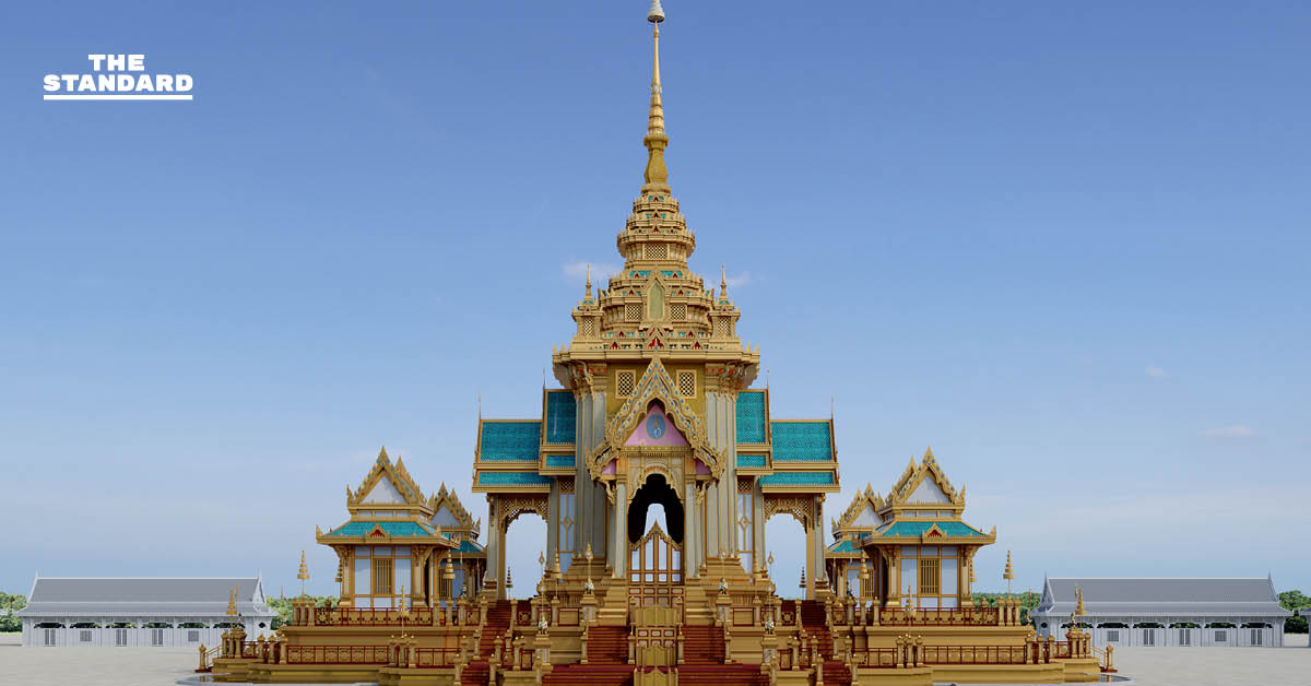 ภาพจำลองการออกแบบพระเมรุมาศสมเด็จพระนางเจ้าสิริกิติ์ พระบรมราชินีนาถ พระบรมราชชนนีพันปีหลวง