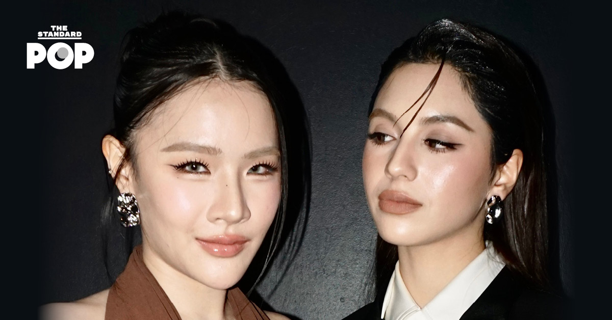 เชลลี่ เพชรใส และพันดาว ปัญญาบารมี สองนักแสดงนำจากซีรีส์ Girls’ Love เรื่อง By Your Side น้อง Sideline