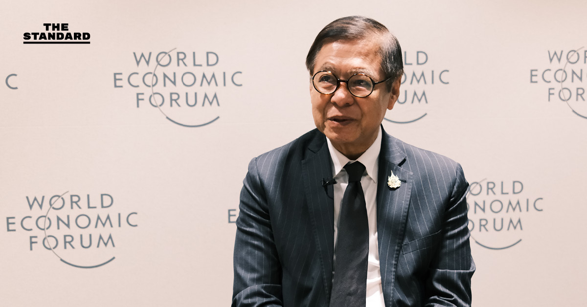 ภาพ สีหศักดิ์ พวงเกตุแก้ว รัฐมนตรีว่าการกระทรวงการต่างประเทศ ให้สัมภาษณ์ที่การประชุม World Economic Forum ที่เมืองดาวอส สวิตเซอร์แลนด์