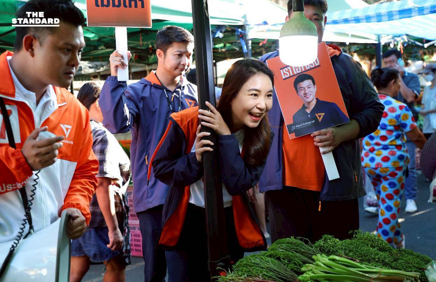 ศิริกัญญาเดิน ตลาดดินแดง ช่วยหาเสียง ‘กันตภณ’ ชูนโยบายแก้ปัญหาคนกรุงในภาพรวม 3