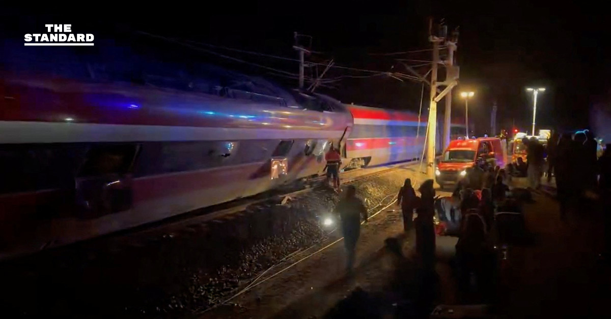 ‘คืนแห่งความเจ็บปวด’ รถไฟสเปนตกราง พุ่งชนขบวนสวนทาง บาดเจ็บ-เสียชีวิตรวม 50 คน