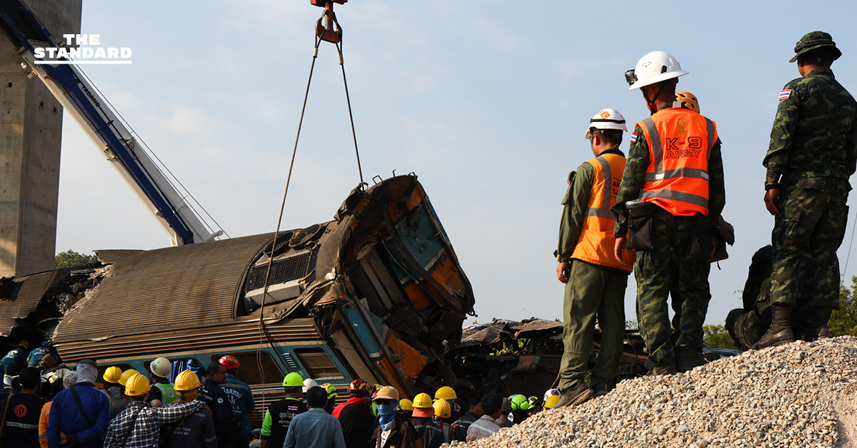 เจ้าหน้าที่ รฟท. สรุปมาตรการเยียวยาผู้ประสบภัยจากเหตุเครนถล่ม