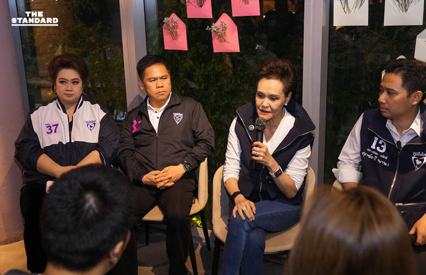 ศุภจี สุธรรมพันธุ์ ผู้ช่วยหาเสียงพรรคภูมิใจไทย สนทนากับกลุ่มผู้ประกอบการและสตาร์ทอัพ 1