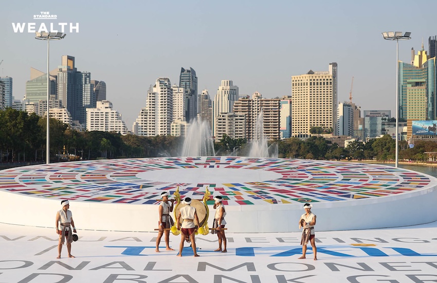 ภาพแลนด์มาร์กงานประชุม IMF-World Bank 2026 ธีม ‘ประเทศไทยบนขอบฟ้าใหม่’ ณ สวนเบญจกิติ 9