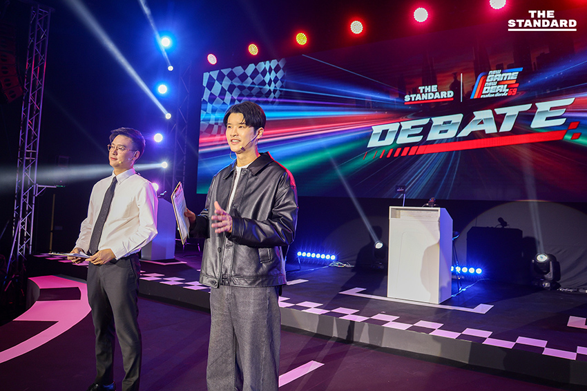 ภาพเบื้องหลังตัวแทน 5 พรรคการเมือง เตรียมขึ้นเวที THE STANDARD DEBATE 9