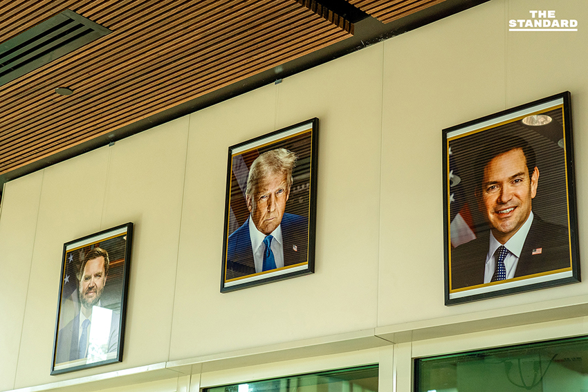 ภาพอาคารสถานกงสุลใหญ่สหรัฐอเมริกาประจำเชียงใหม่แห่งใหม่ระหว่างพิธีเปิด 2