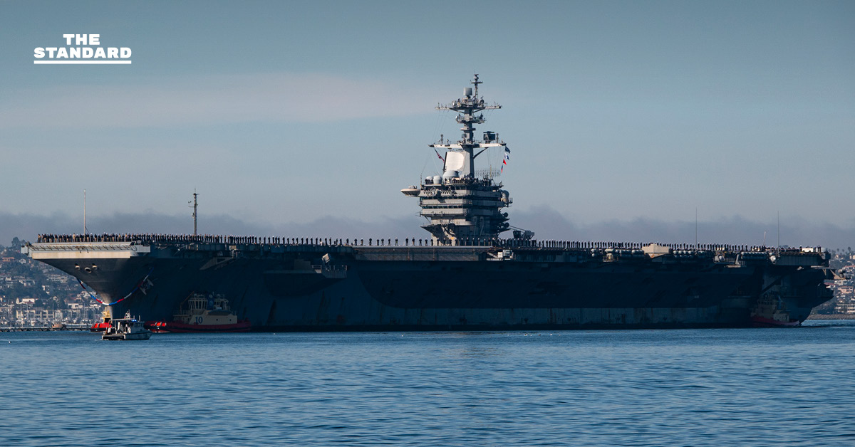 กองเรือบรรทุกเครื่องบิน USS Abraham Lincoln ของสหรัฐฯ กำลังเคลื่อนพลเข้าสู่ภูมิภาคตะวันออกกลาง