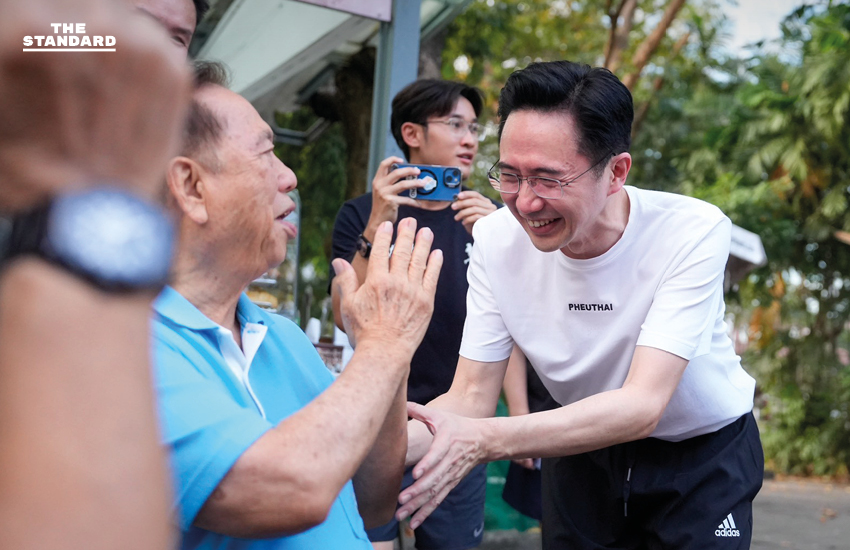 ยศชนันนำ เพื่อไทยวิ่งออกกำลัง สวนลุมพินี ดัน รถไฟฟ้า 20 บาท- รถเมล์แอร์ 10 บาท ลดมลพิษ 10