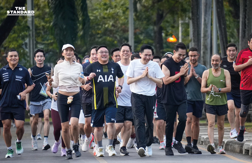 ยศชนันนำ เพื่อไทยวิ่งออกกำลัง สวนลุมพินี ดัน รถไฟฟ้า 20 บาท- รถเมล์แอร์ 10 บาท ลดมลพิษ 7