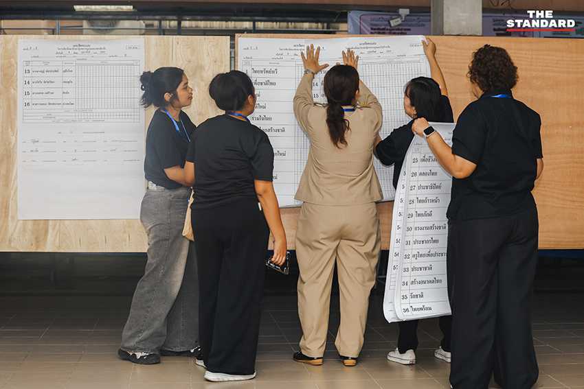 ปิดหีบหน่วยเลือกตั้งสามเสนวิทยาลัย