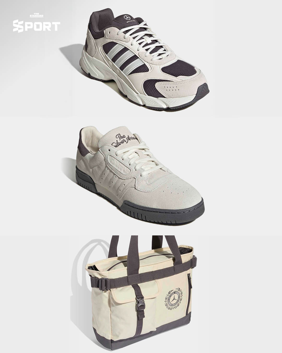 ภาพคอลเล็กชัน The Silver Arrows ของ adidas และ Mercedes ที่นำเสนอแฟชั่นไอเท็มสไตล์เรียบหรูและคลาสสิก 6