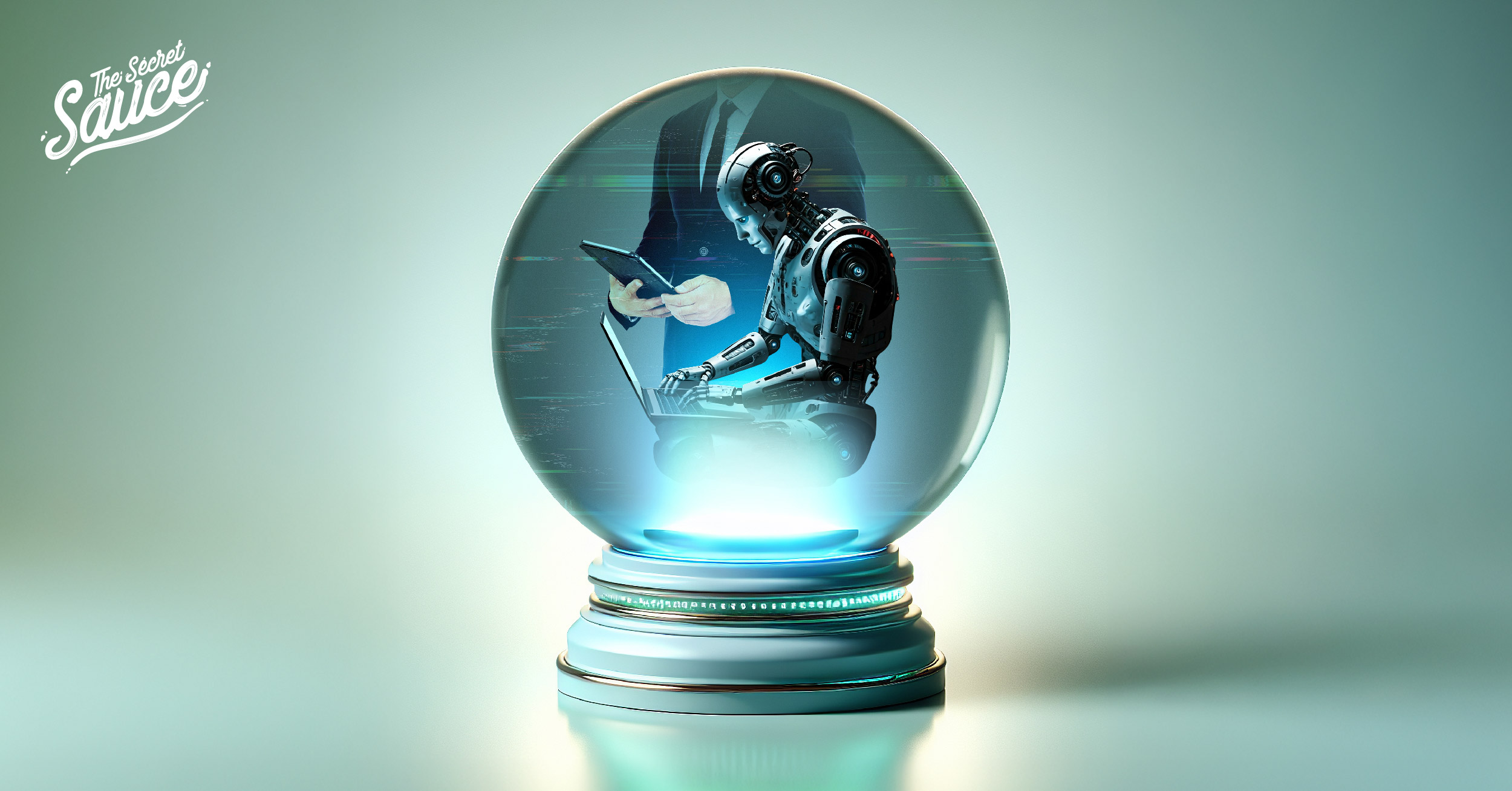 ภาพประกอบแสดงการทำงานร่วมกันระหว่างมนุษย์และ AI Agent ในโลกอนาคต