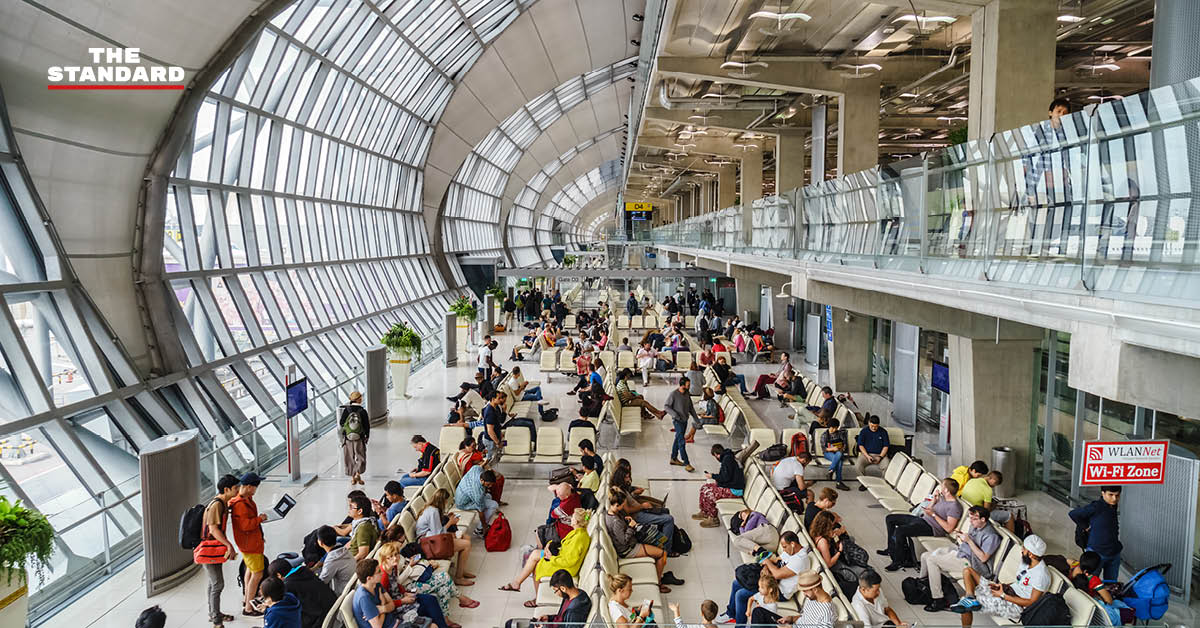 ภาพกราฟิกประกาศ AOT ปรับขึ้นค่าภาษีสนามบินขาออกต่างประเทศ 6 สนามบินหลัก เป็น 1,120 บาท เริ่ม 20 มิ.ย. 69