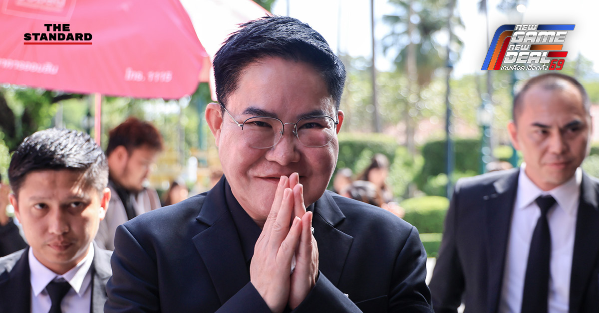 ภาพประกอบ อัครา พรหมเผ่า และ ร้อยเอก ธรรมนัส พรหมเผ่า พร้อมข้อความ ก.เกษตรฯ ไม่ใช่ของพรรคกล้าธรรม และการประชุมพรรคกล้าธรรม 19 ก.พ.